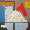 De Nebraschijf of Genei een lap weg uit het hemelveld Een kwantumvis ziet er anders uit dan een vis  Bloch - Bol of Compositie  100 x 120 cm 2022